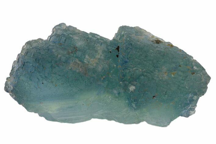 Blue-Green Stepped Fluorite Crystal Cluster - China #120312